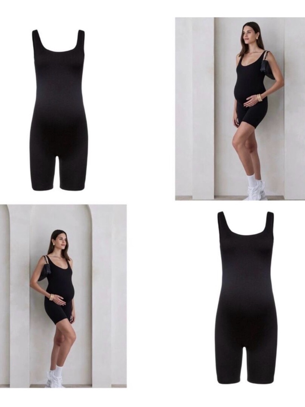 Bumpsuit The Cindy Maternity Romper in Black Size Medium